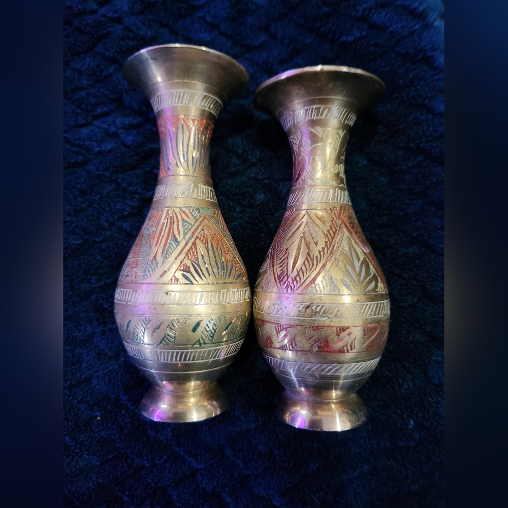 Elegant Brass Mini Vases Made In India